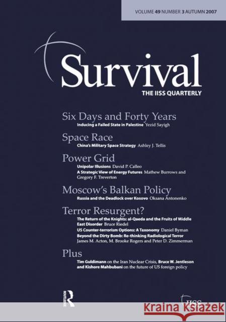 Survival 49.3: Survival 49.3 Autumn 2007 Dana Allin 9781138459250 Routledge - książka
