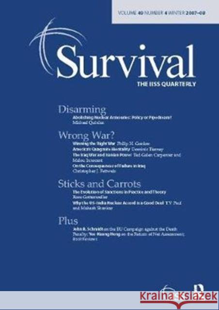 Survival 49.4: Survival 49.4, Winter 2007 Dana Allin 9781138417069 Routledge - książka
