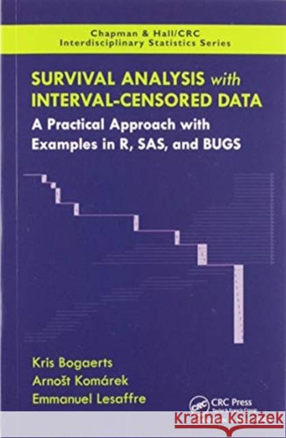 Survival Analysis with Interval-Censored Data: A Practical Approach with Examples in R, Sas, and Bugs Kris Bogaerts Arnost Komarek Emmanuel Lesaffre 9780367572709 CRC Press - książka