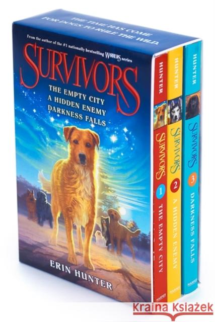 Survivors Box Set: The Empty City/A Hidden Enemy/Darkness Falls Erin Hunter 9780062342836 HarperCollins - książka