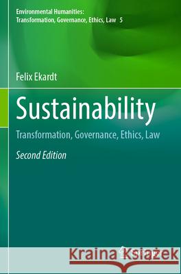Sustainability Ekardt, Felix 9783031627132 Springer - książka