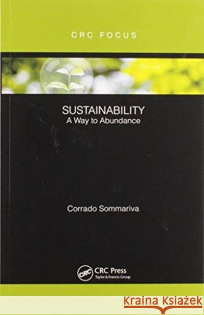 Sustainability: A Way to Abundance Corrado Sommariva 9780367607210 CRC Press - książka