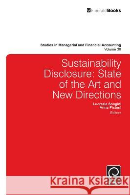 Sustainability Disclosure: State of the Art and New Directions Lucrezia Songini 9781785603419 Emerald Group Publishing Ltd - książka