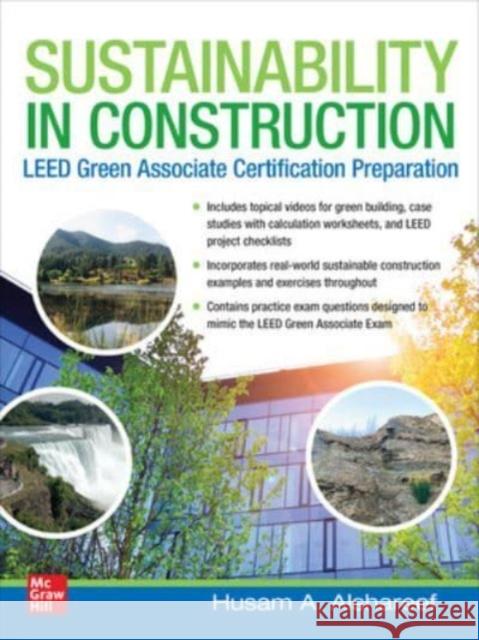 Sustainability in Construction: Leed Green Associate Certification Preparation Alshareef, Husam A. 9781265012816 McGraw-Hill Companies - książka