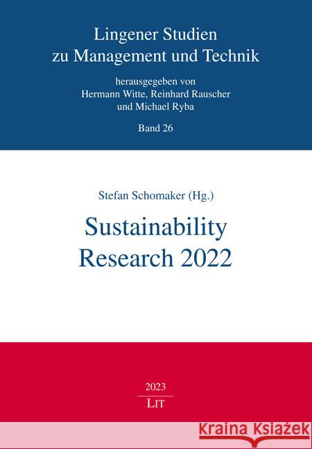 Sustainability Research 2022  9783643916600 LIT Verlag - książka