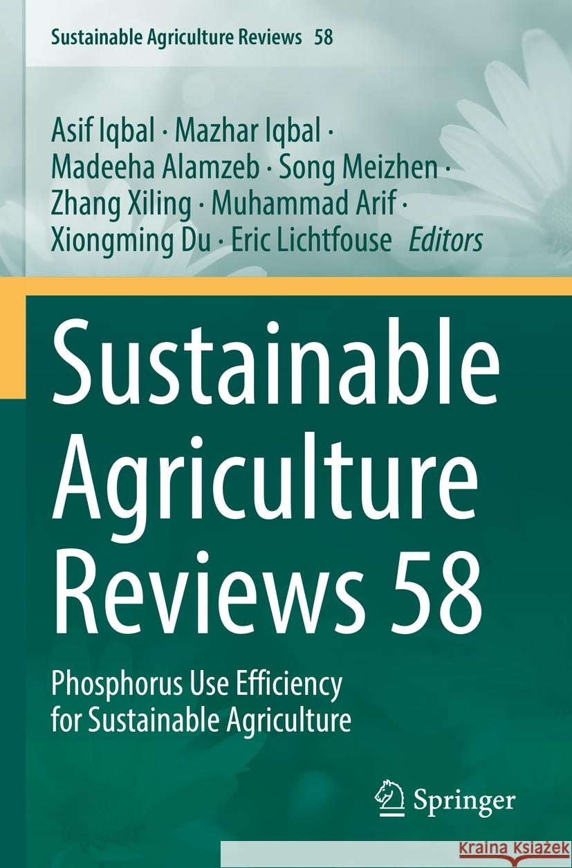 Sustainable Agriculture Reviews 58  9783031161575 Springer International Publishing - książka