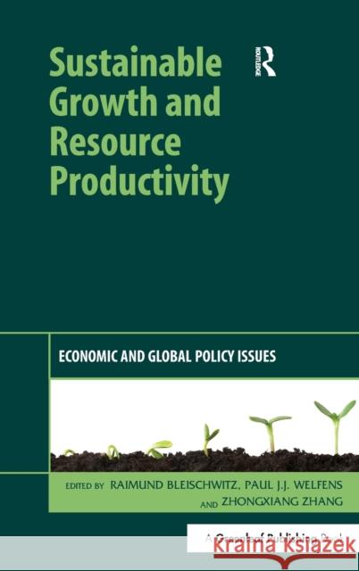 Sustainable Growth and Resource Productivity: Economic and Global Policy Issues Bleischwitz, Raimund 9781906093280 Greenleaf Publishing - książka