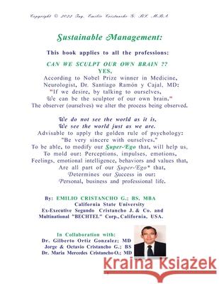 Sustainable MANAGEMENT Gilberto Ortiz-Gonzalez MD, Jorge & Octavio Cristancho-G Bs, Maria Mercedes Cristancho-O MD 9798705658602 Independently Published - książka