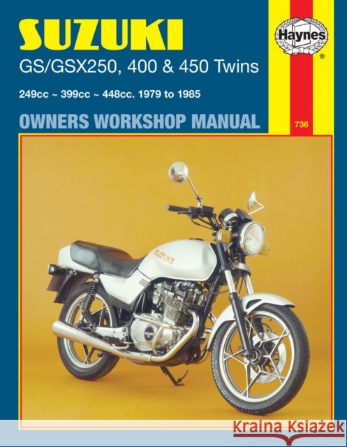Suzuki GS/GSX250, 400 & 450 Twins (79 - 85) Haynes Repair Manual Haynes Publishing 9781850102533 Haynes Manuals Inc - książka