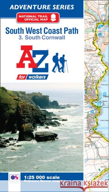 SW Coast Path South Cornwall Adventure Atlas  9781782571575 HarperCollins Publishers - książka