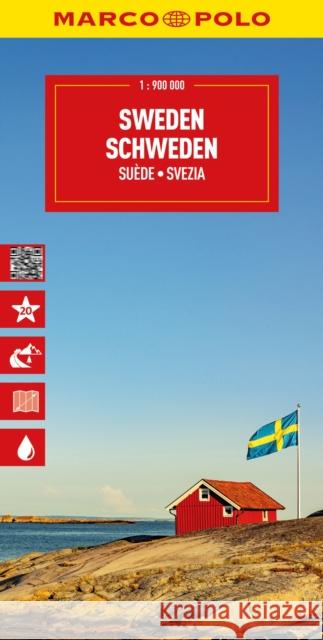 Sweden Marco Polo Map Marco Polo 9783575023391 MAIRDUMONT GmbH & Co. KG - książka
