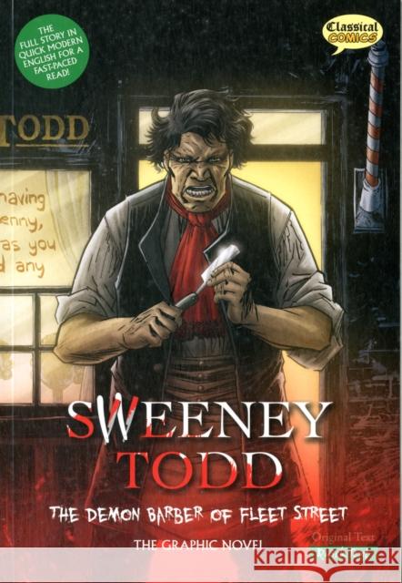 Sweeney Todd The Graphic Novel Quick Text: The Demon Barber of Fleet Street James Malcolm Rymer 9781906332808 Classical Comics - książka