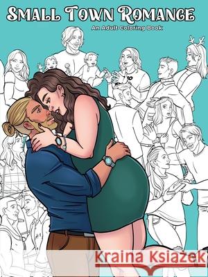 Sweet Small Town Coloring Book Evie Mitchell 9781922561978 Thunder Thighs Publishing - książka