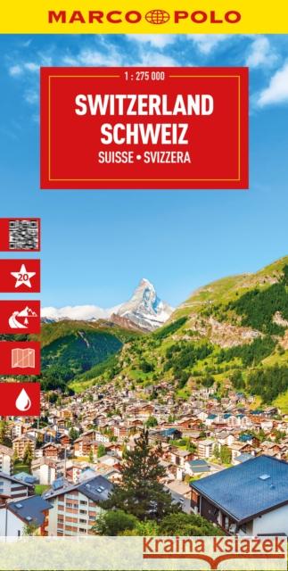 Switzerland Marco Polo Map Marco Polo 9783575022073 MAIRDUMONT GmbH & Co. KG - książka