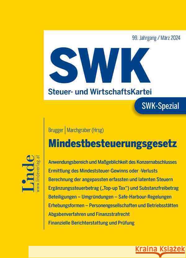 SWK-Spezial Mindestbesteuerung Brugger, Florian, Matzka, Bettina, Melcher, Michael 9783707349993 Linde, Wien - książka