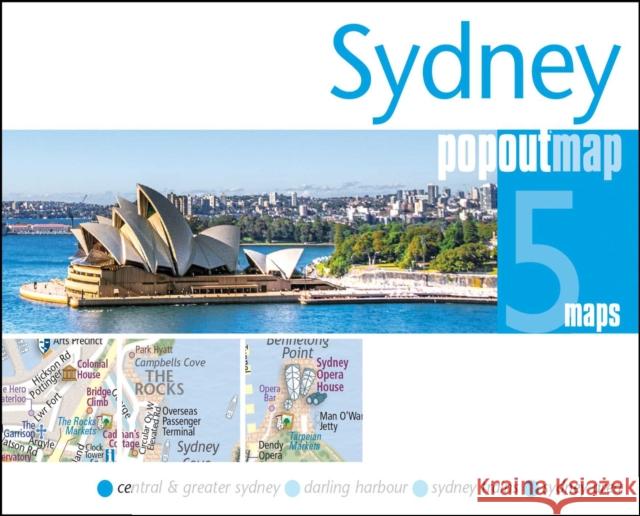Sydney PopOut Map - pocket-size, pop up map of Sydney city centre  9781917131308 Heartwood Publishing - książka