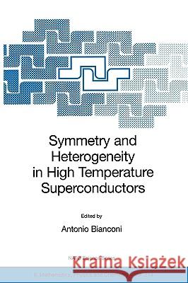 Symmetry and Heterogeneity in High Temperature Superconductors Antonio Bianconi 9781402039881 Springer - książka