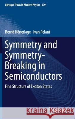 Symmetry and Symmetry-Breaking in Semiconductors: Fine Structure of Exciton States Hönerlage, Bernd 9783319942346 Springer - książka