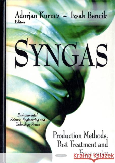 Syngas: Production Methods, Post Treatment & Economics Adorjan Kurucz, Izsak Bencik 9781607418412 Nova Science Publishers Inc - książka