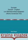 Synopse Deutsch - Englisch zum Betriebsverfassungsgesetz (Works Constitution Act) Rieper, Sten 9783754161319 epubli