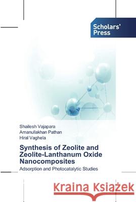 Synthesis of Zeolite and Zeolite-Lanthanum Oxide Nanocomposites Shailesh Vajapara, Amanullakhan Pathan, Hiral Vaghela 9786138913887 Scholars' Press - książka