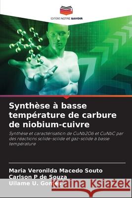 Synthèse à basse température de carbure de niobium-cuivre Macedo Souto, Maria Veronilda, p de Souza, Carlson, Gomes, Uilame U. 9786208744779 Editions Notre Savoir - książka