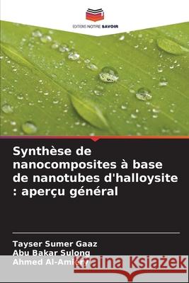Synthèse de nanocomposites à base de nanotubes d'halloysite : aperçu général Gaaz, Tayser Sumer, Sulong, Abu Bakar, Al-Amiery, Ahmed 9786209490583 Editions Notre Savoir - książka