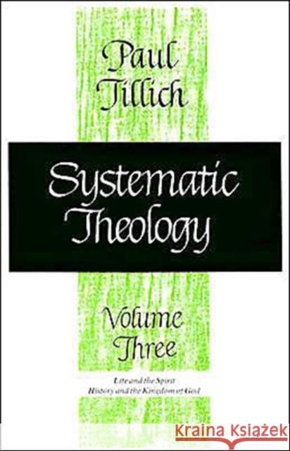 Systematic Theology Paul Tillich 9780226803395 University of Chicago Press - książka