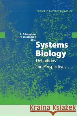 Systems Biology: Definitions and Perspectives Alberghina, Lilia 9783540742692 Springer - książka