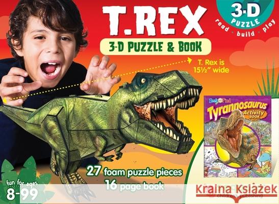T. Rex: 3D Puzzle and Book [With Puzzle] Sequoia Children's Publishing 9781642690804 Sequoia Children's Publishing - książka