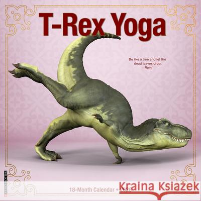 T-Rex Yoga 2026 12 X 12 Wall Calendar Willow Creek Press 9781549252921 Wlcp - książka