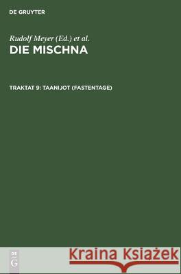Taanijot (Fastentage)  9783110024395 De Gruyter - książka