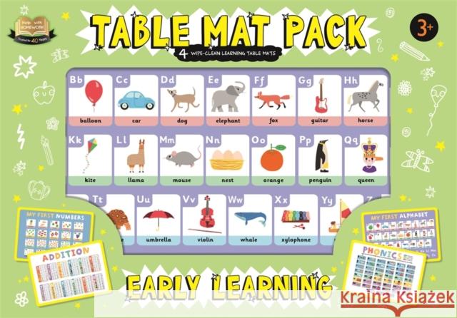 Table Mat Pack: Early Learning Autumn Publishing 9781801081214 Bonnier Books Ltd - książka