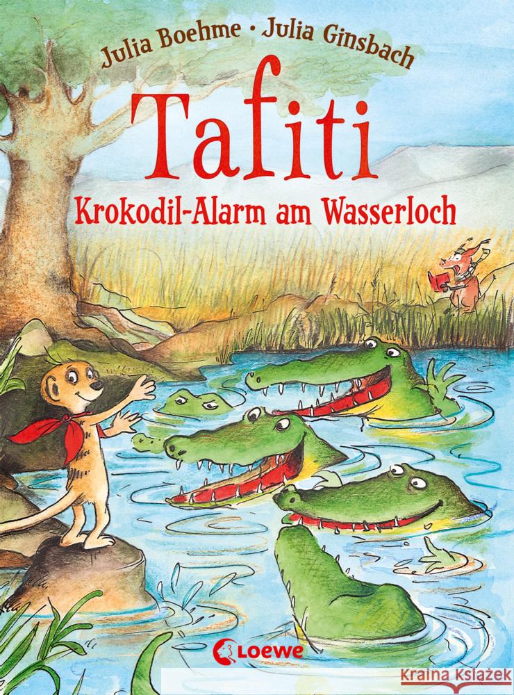 Tafiti (Band 19) - Krokodil-Alarm am Wasserloch Boehme, Julia 9783743212084 Loewe - książka