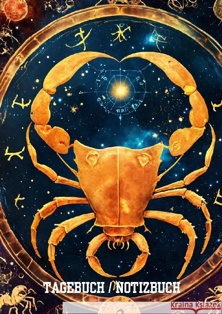 Tagebuch / Notizbuch  Sternzeichen  Krebs Meinecke, Willi 9783384188601 tredition - książka