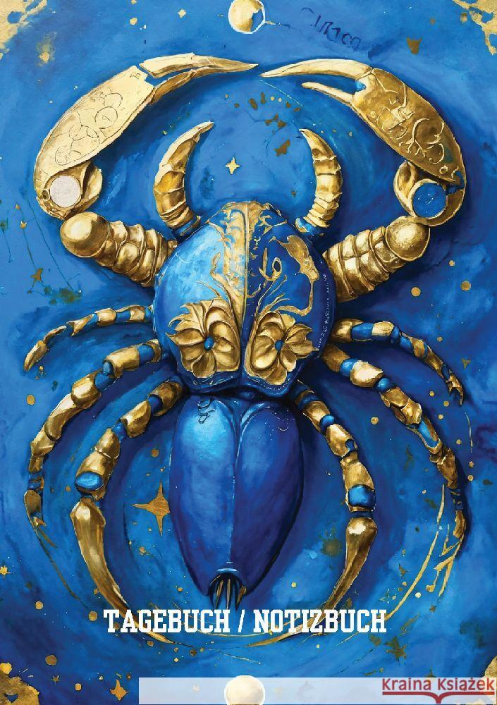Tagebuch / Notizbuch Sternzeichen Krebs Meinecke, Willi 9783384207395 tredition - książka