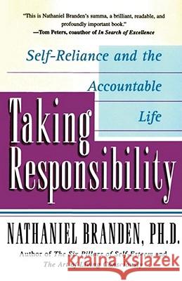 Taking Responsibility Nathaniel Branden 9780684832487 Fireside Books - książka