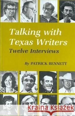 Talking with Texas Writers Patrick Bennett 9780890960998 Texas A&M University Press - książka