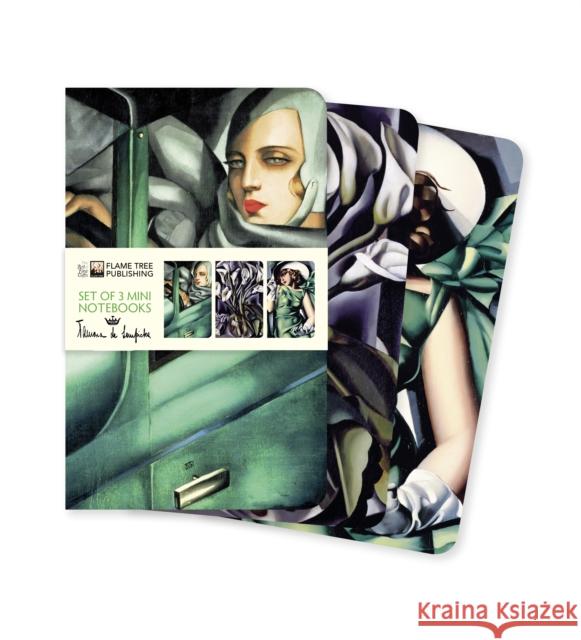 Tamara de Lempicka Set of 3 Mini Notebooks  9781839642821 Flame Tree Publishing - książka