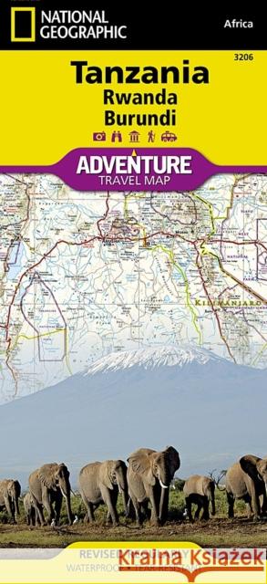 Tanzania, Rwanda, and Burundi Map National Geographic Maps 9781566956192 Not Avail - książka