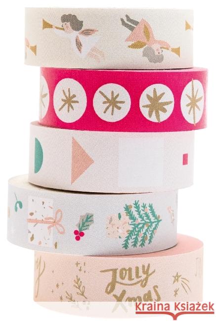 Tape Set, Jolly Christmas, Pastell  4051271394608 RICO-Design tap - książka