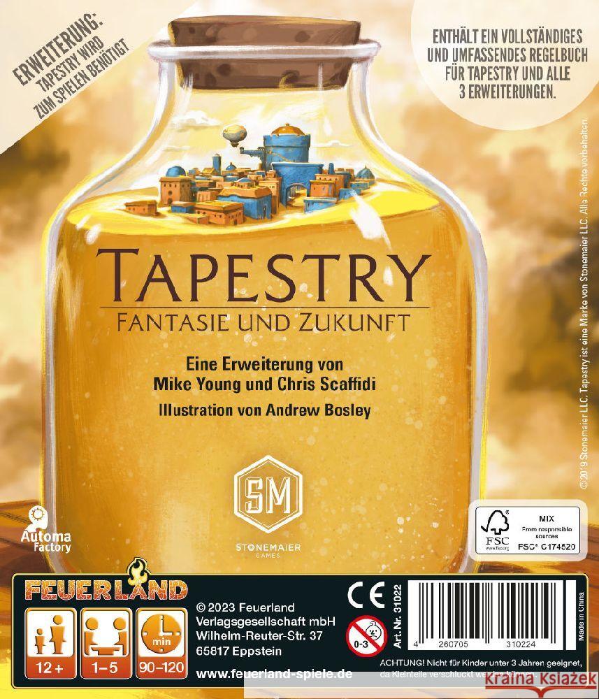 Tapestry - Fantasie und Zukunft Young, Mike, Scaffidi, Chris 4260705310224 Feuerland Spiele - książka