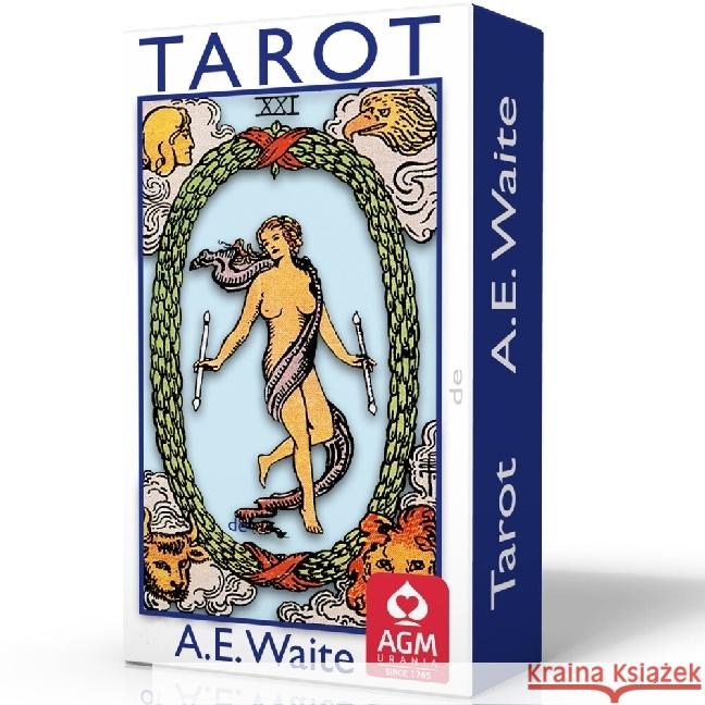 Tarot of A.E. Waite (Blue Edition, Pocket, Portuguese) Waite, Arthur Edward 9783038194729 AGM Urania - książka