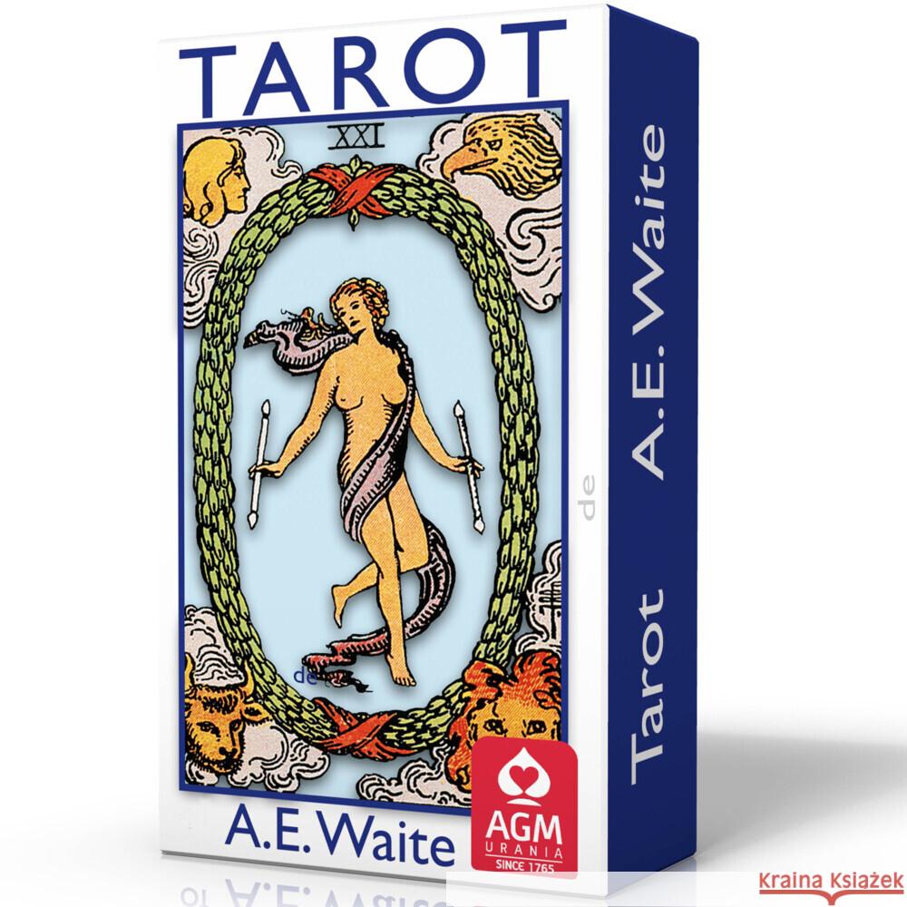 Tarot of A.E. Waite (Blue Edition, Pocket, Spanish) Waite, Arthur Edward 9783038194712 AGM Urania - książka