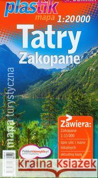 Tatry Zakopane mapa turystyczna  9788374276610 Demart - książka