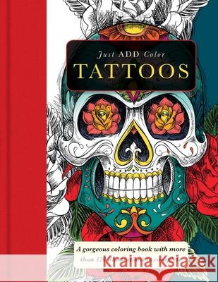 Tattoos: A Gorgeous Coloring Book with More Than 120 Illustrations to Complete Carlton Publishing Group 9781438007625 Barron's Educational Series - książka