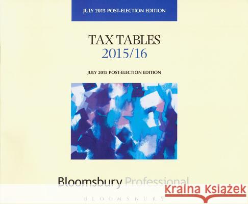 Tax Tables: 2015/16 Mark McLaughlin 9781780438894 Bloomsbury Publishing PLC - książka