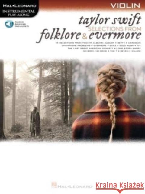 Taylor Swift - Selections from Folklore & Evermore: Violin Play-Along Book with Online Audio TAYLOR SWIFT 9781705133132 Hal Leonard Corporation - książka