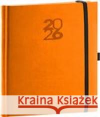 Týdenní diář Aprint Top 2026, oranžový  8595689358280 Presco Group - książka