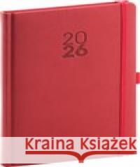 Týdenní diář Diamante 2026, červený  8595689358501 Presco Group - książka